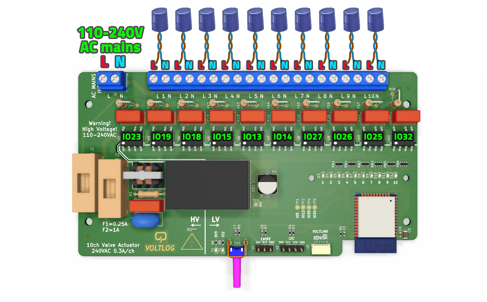 Zone valve controller wiring