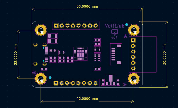 VoltLink PCB Dimensions