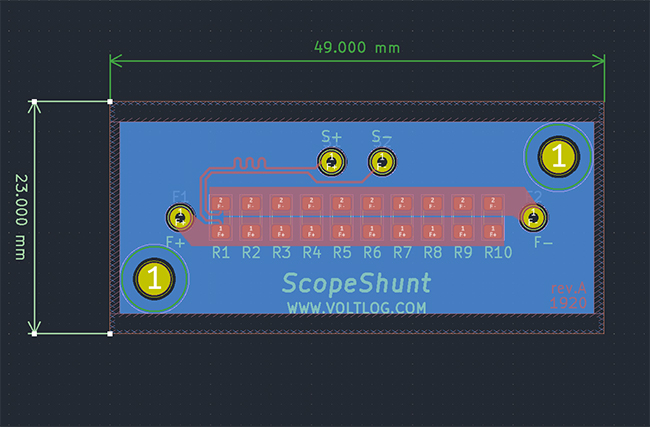 Voltlog ScopeShunt PCB Design